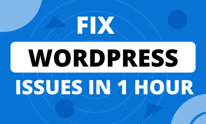 I will fix wordpress issues, fix wordpress errors, fix bug